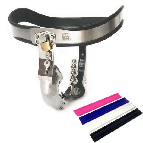 Stainless Steel Chastity Device T Style Chaste Underpantsbondage Penis Lock Underwear Chastity