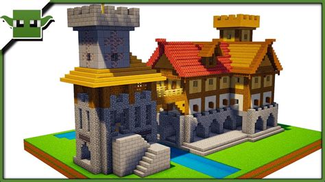 Minecraft Medieval Fortified House 2 Easy 5x5 Building System Youtube