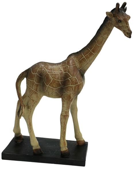 Large 32cm Giraffe Ornament Wildlife Tall Ornament On Stand Figurine