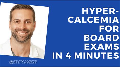 Hypercalcemia For Board Exams In 4 Minutes Youtube