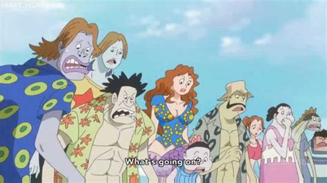 One Piece Luffy Uses Haki On Fishman Island Youtube