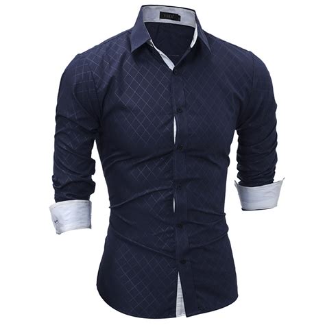 Classy Diamond Pattern 34 Sleeve Shirt For Trendy Slim Fit Top Buy