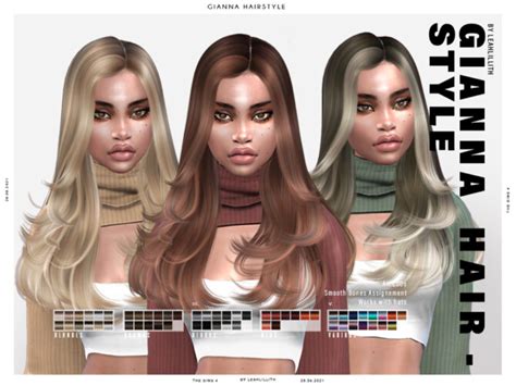 Gianna Hairstyle By Leah Lillith At Tsr Sims 4 Updates