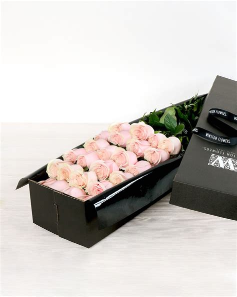 Two Dozen Long Stemmed Roses In Box Winston Flowers