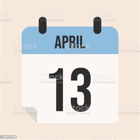 April Month Calendar Page Stock Illustration Download Image Now