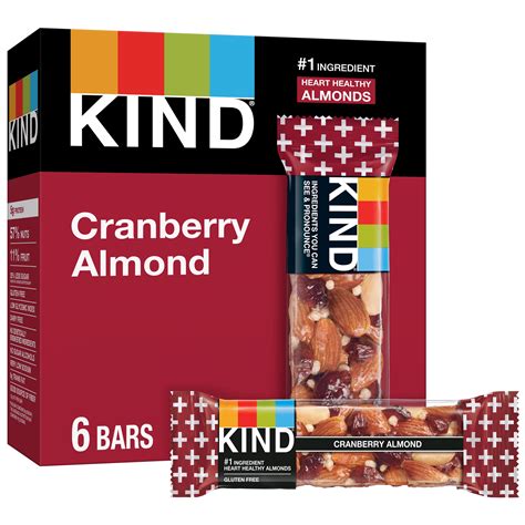 Kind Nut Bars Cranberry Almond 14 Oz 6 Count