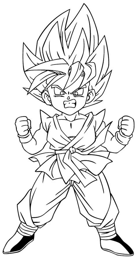 50 Desenhos De Goku Para Colorir Pop Lembrancinhas