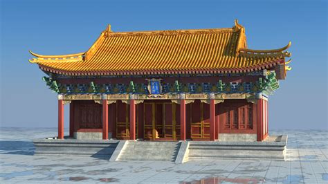 Ancient Chinese Building 3d Model Turbosquid 1514382