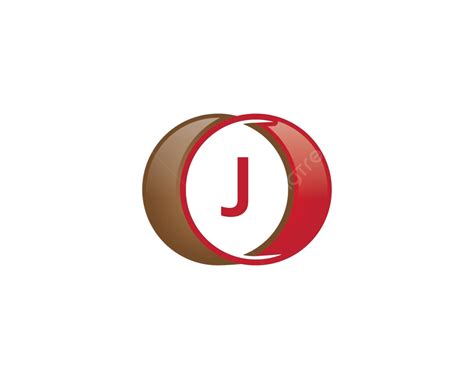 J Letter Circle Logo Graphic Geometric Style Vector Graphic Geometric