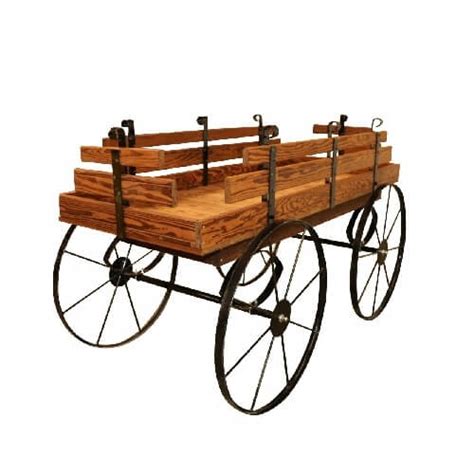 Wooden Hay Wagon Display Produce Fixture Wood Display
