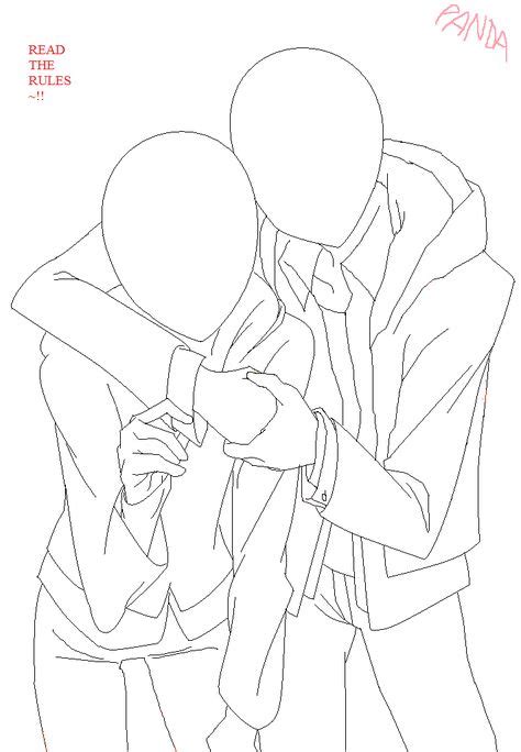 Hug Base By Pandanzu Pixels On Deviantart Drawings Of Friends Art