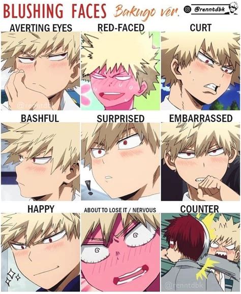 Some Anime Characters With Different Facial Expressions On Their Faces