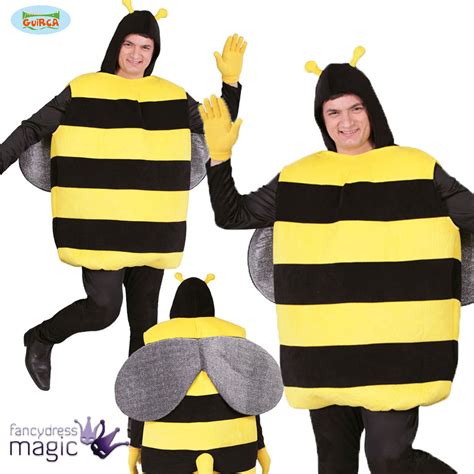 Adult Bumblebee Bug Killer Bee Mens Stag Do Fancy Dress Novelty Costume