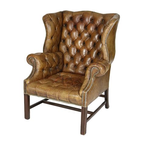 Choose from contactless same day delivery, drive up and more. Brown Tufted Leather English 19th C. Wingback Chair. Ph ...