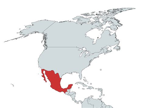 Mapa Da América Do Norte Mapas Individuais Dos 3 Países