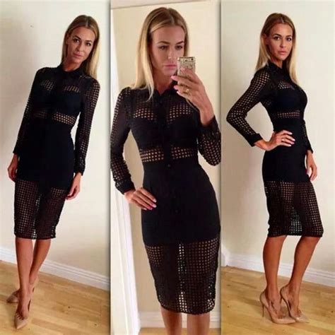Laser Cut Dress Dress Cuts Bodycon Dress Dresses With Sleeves Long