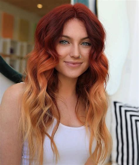 20 red ombre hair ideas to add fire to your look hairdo hairstyle