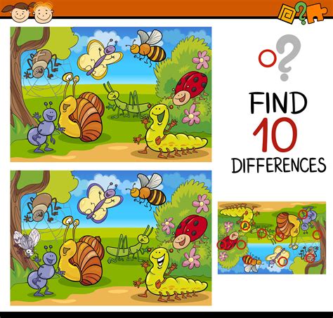Can You Find All The 10 Differences Between Two Images Easy Level Riset