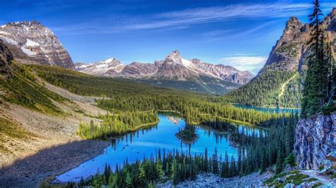 Download Wallpaper 1920x1080 Mountains Lakes Landscape Full Hd 1080p