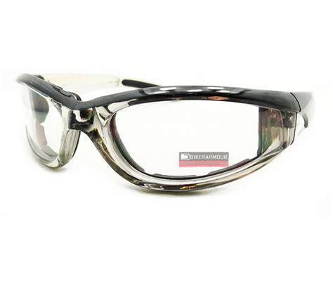 Motorcycle Chrome Clear Lens Transition Riding Glasses Goggles Day Night Biker