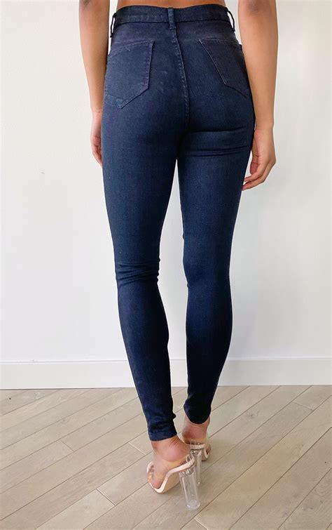 Tall Black Disco Fit Skinny Jeans Prettylittlething