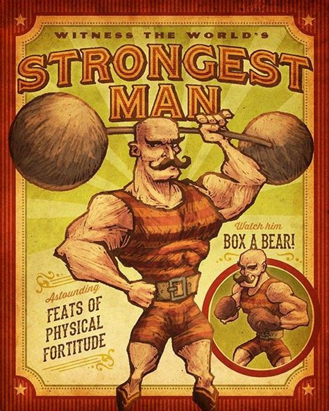 Strongman Vintage Circus Posters Circus Poster Circus Strongman