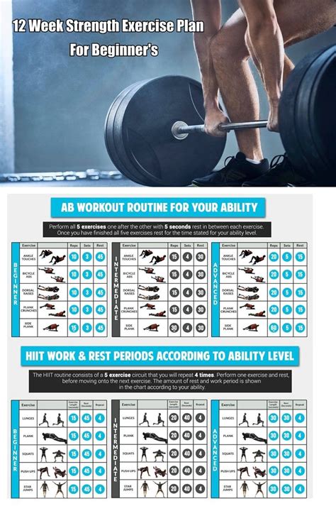 12 Week Strength Training Exercise Plan For Beginners In 2020
