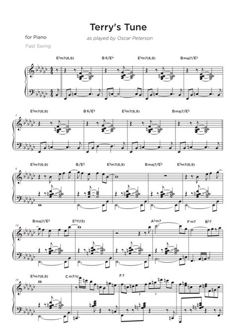 Jazz Piano Transcriptions Archive • My Sheet Music Transcriptions