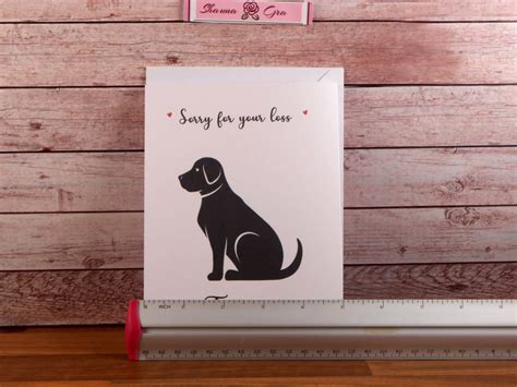 Dog Sympathy Card Customised Sorry For Your Loss Pet Etsy