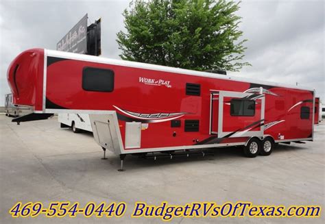 38ft 2014 Work And Play Fifth Wheel Toy Hauler That Is Perfect For Your