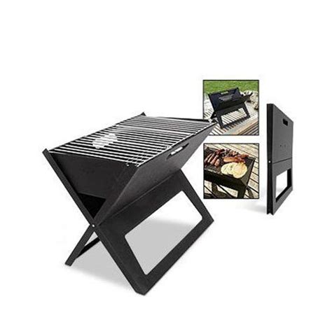 The 5 piece set includes 4 metal padded folding chairs and a square folding table. Buy Folding Portable BBQ Grill - Black in Pakistan | Laptab