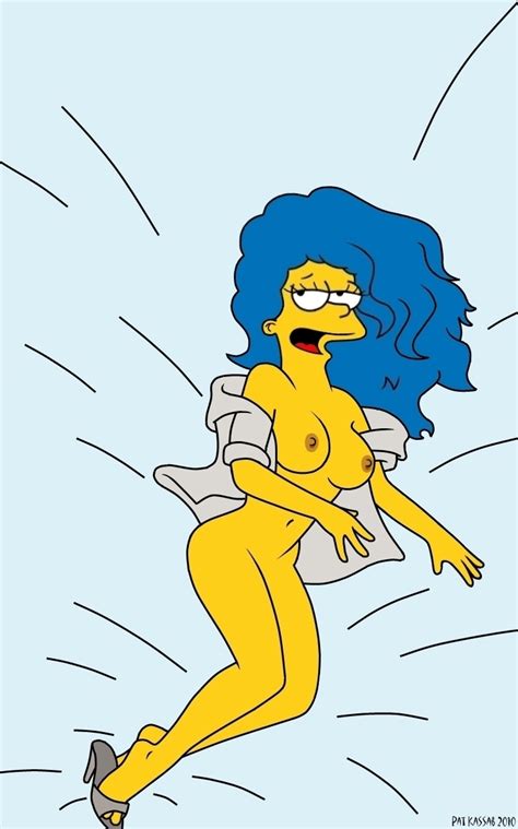 Rule 34 Breasts Clothes Color Female Female Only Hair Down Human Long Hair Lying Marge Simpson
