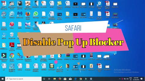 Popups are blocked by default. How To Disable Pop Ups in Safari on Windows 10/7/8 - YouTube
