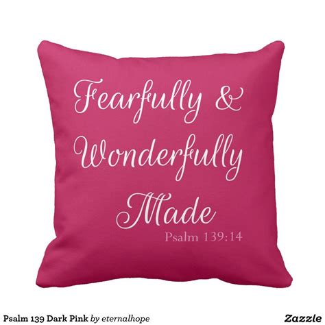 Maybe you would like to learn more about one of these? Psalm 139 Dark Pink (With images) | Christian wedding gift ...