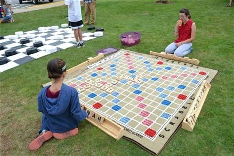 Giant Scrabble A Huge Word Game Giant Yard Games Diy Yard Games