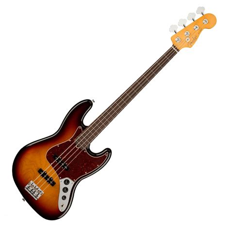 Fender American Pro Ii Jazz Bass Fretless Rw 3 Tone Sunburst At Gear4music