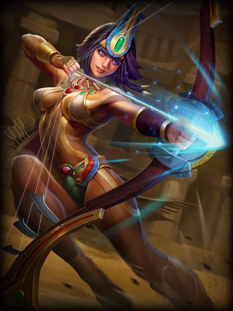 Egyptian Women Egyptian Goddess Smite Game Smite Skins Archer Queen World Serpent Spirits