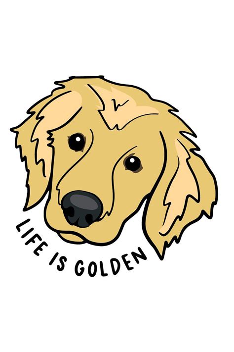 Trendy Sticker Golden Retriever Golden Retriever Art Golden