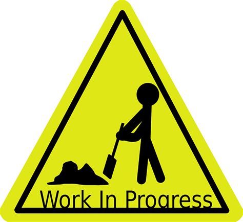 Lavori In Corso Cartello Attività Grafica Vettoriale Gratuita Su Pixabay