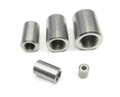 Select Size M4 M10 Round Threaded Rod Coupling Nuts 304 Stainless
