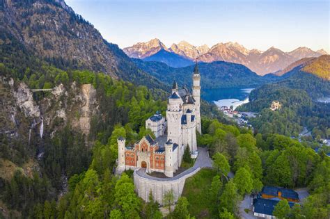 Germany Bavaria Hohenschwangau Drone View Of