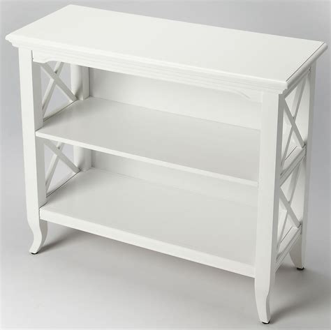 Newport Glossy White Low Bookcase From Butler Coleman Furniture