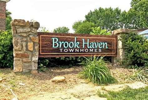 Brook Haven Refurbished Monument Sign Overland Park KS Signs