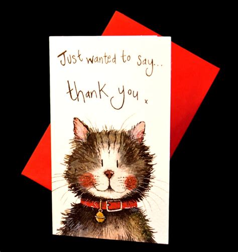 Klaus Cat Pack Of 5 Thank You Cards Purrfect Cat Ts