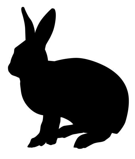 Rabbit Silhouette Hare Clip Art Rabbits Vector Png Download 717720 Free