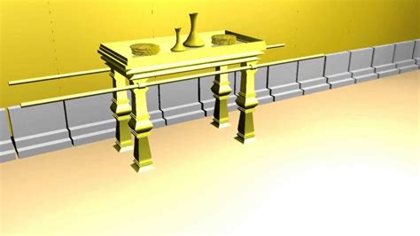 3d Tabernacle Of Moses The Table For 12 Showbread Youtube