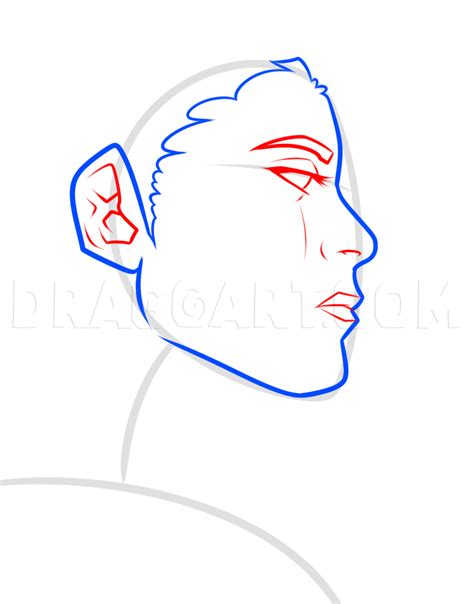 Drawing A Face Profile Easy Coloring Page Trace Drawing