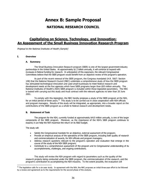 If, for example, your research was about finding the right proportions of two metals in an alloy and you tested ten different proportions, you do not have to list all the ten proportions: Annex B Sample Proposal | An Assessment of the Small ...