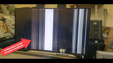 Vertical Lines On The Color Tv Screen No Picture Youtube