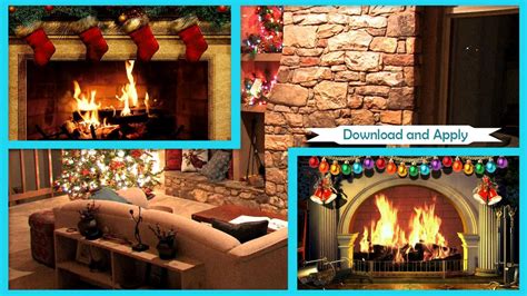 3d Christmas Fireplace Hd Wallpaper For Android Apk Download